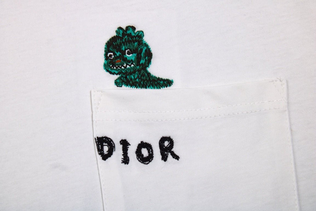 Dior Embroidered Lizard T-Shirt - White - netstar