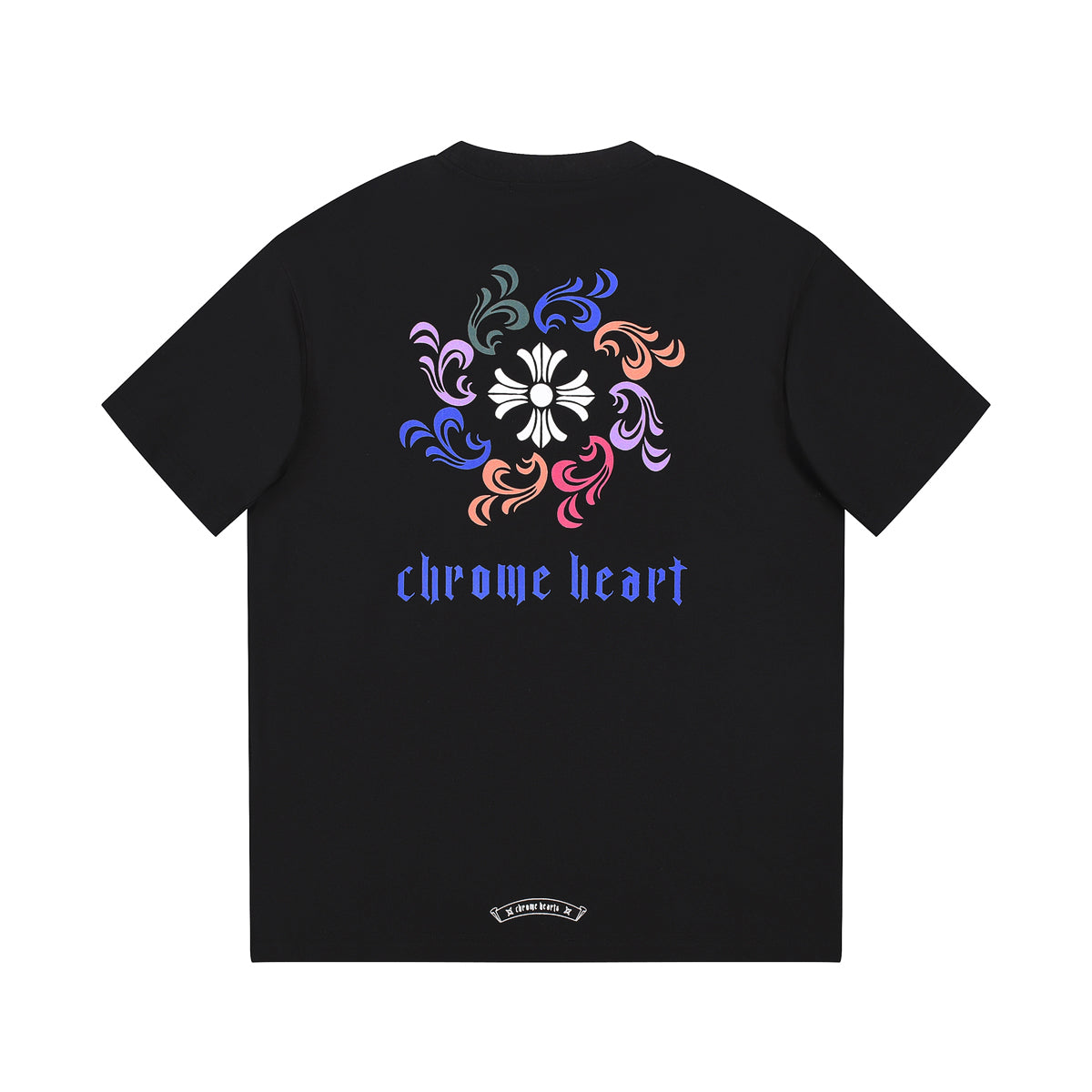 CHROME HEARTS LOGO COLLAR T-SHIRT BLACK - netstar®