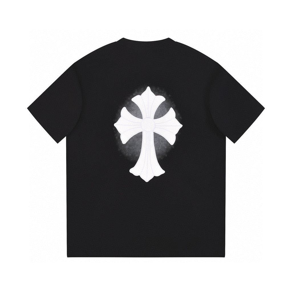 CHROME HEARTS WHITE CROSS T-SHIRT BLACK - netstar®