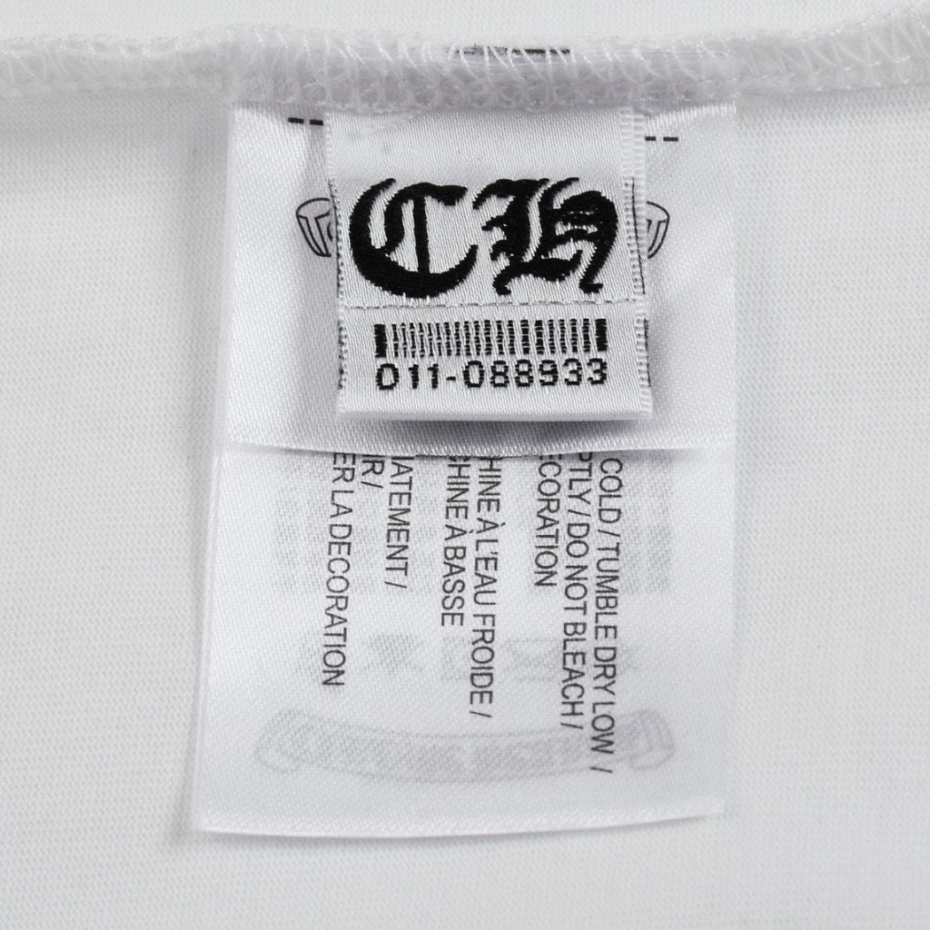 CHROME HEARTS BLACK CROSS T-SHIRT WHITE - netstar®