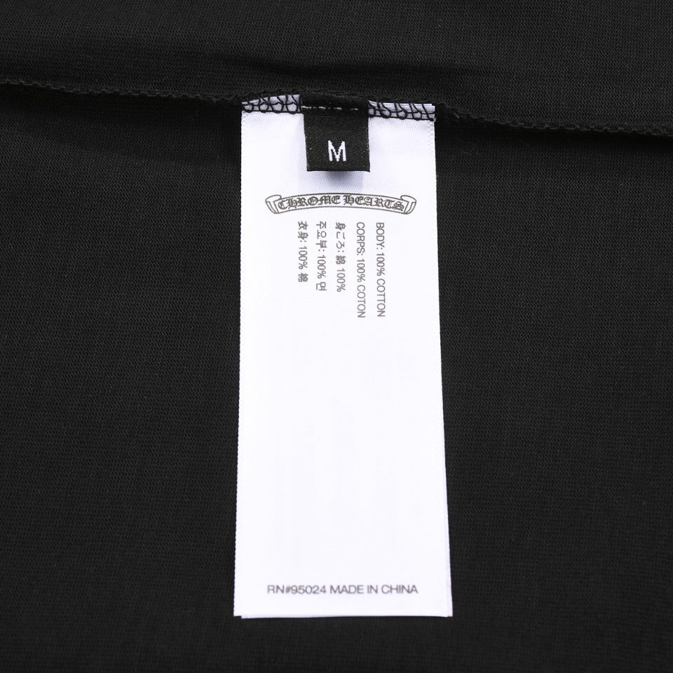 CHROME HEARTS MULTICOLOR HORSE SHOE LOGO T-SHIRT BLACK - netstar®