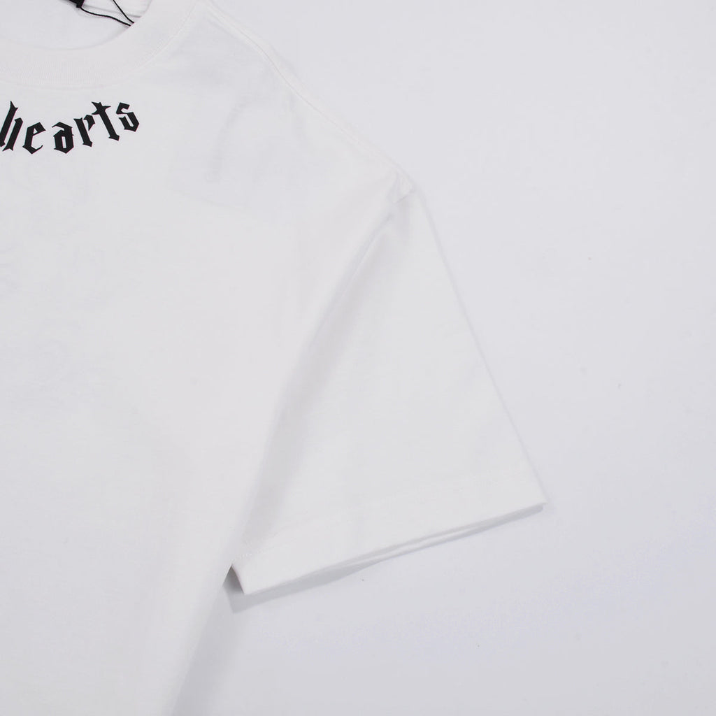 CHROME HEARTS LOGO COLLAR T-SHIRT WHITE - netstar®