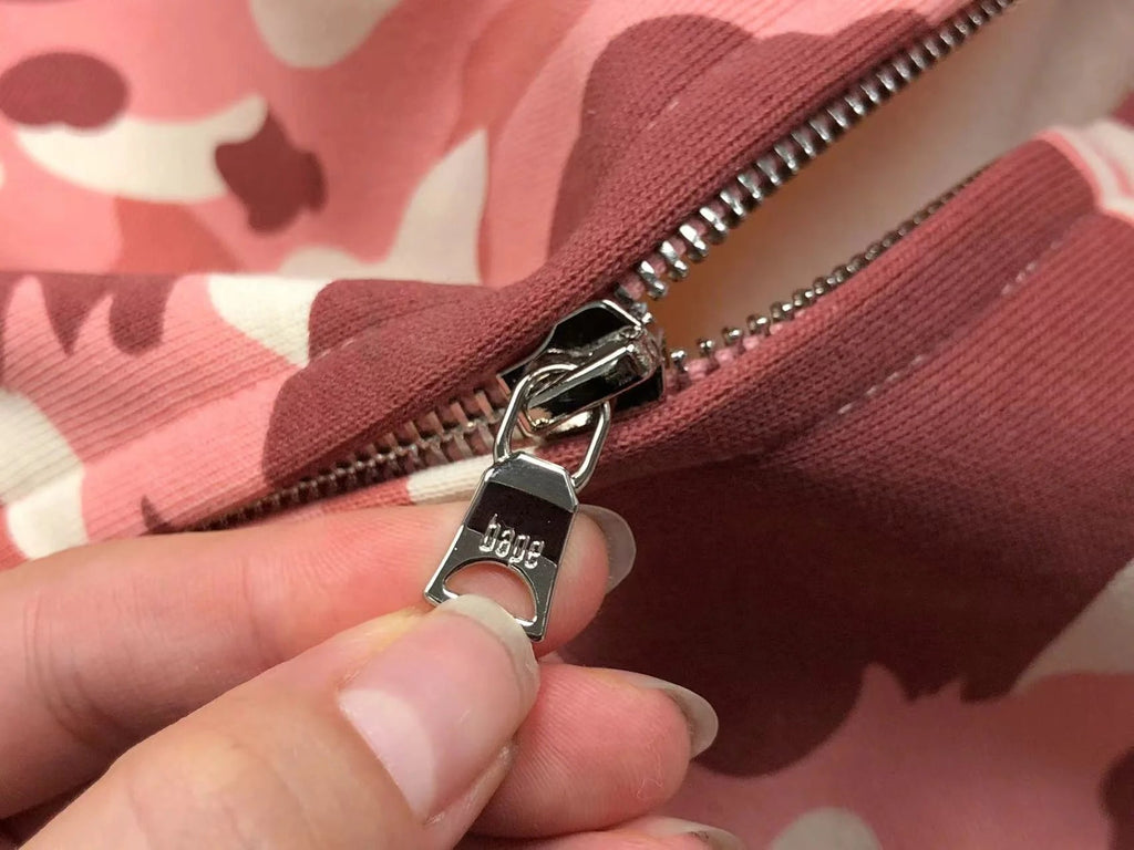 BAPE X BARBIE DOT CAMO SHARK FULL ZIP HOODIE PINK - netstar®