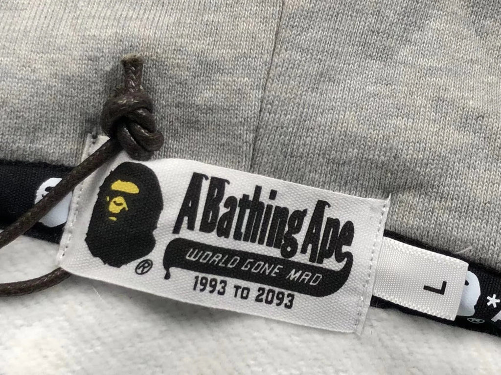 BAPE SPACE CAMO DOUBLE SHARK FULL ZIP HOODIE WHITE - netstar®