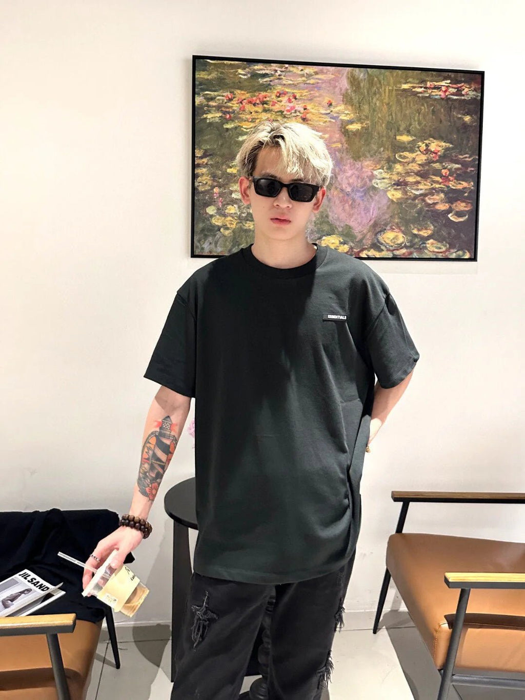 Fear of God Essentials Logo T-Shirt - Black - netstar®