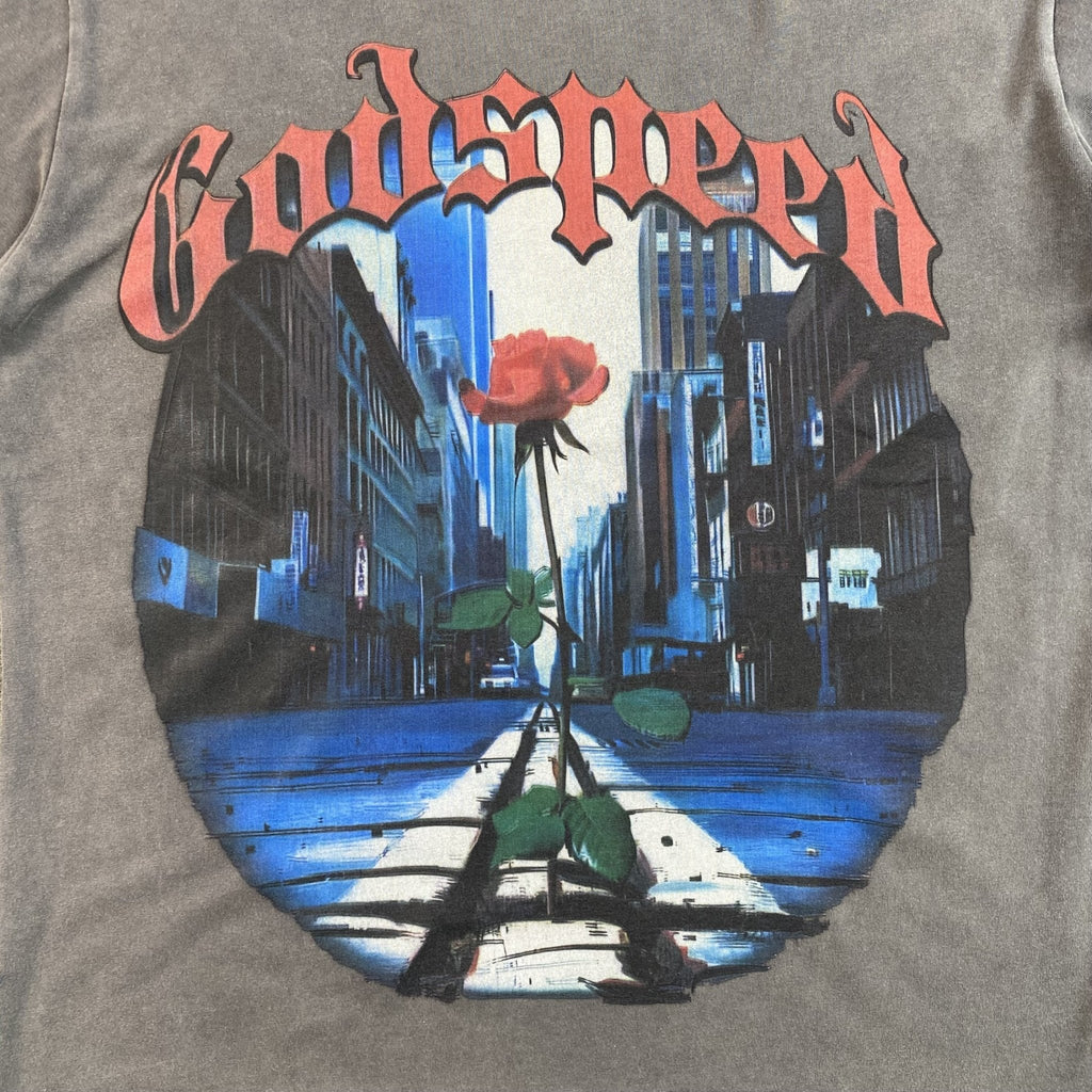 GODSPEED E PLURIBUS UNUM T - SHIRT WASHED GREY - netstar®