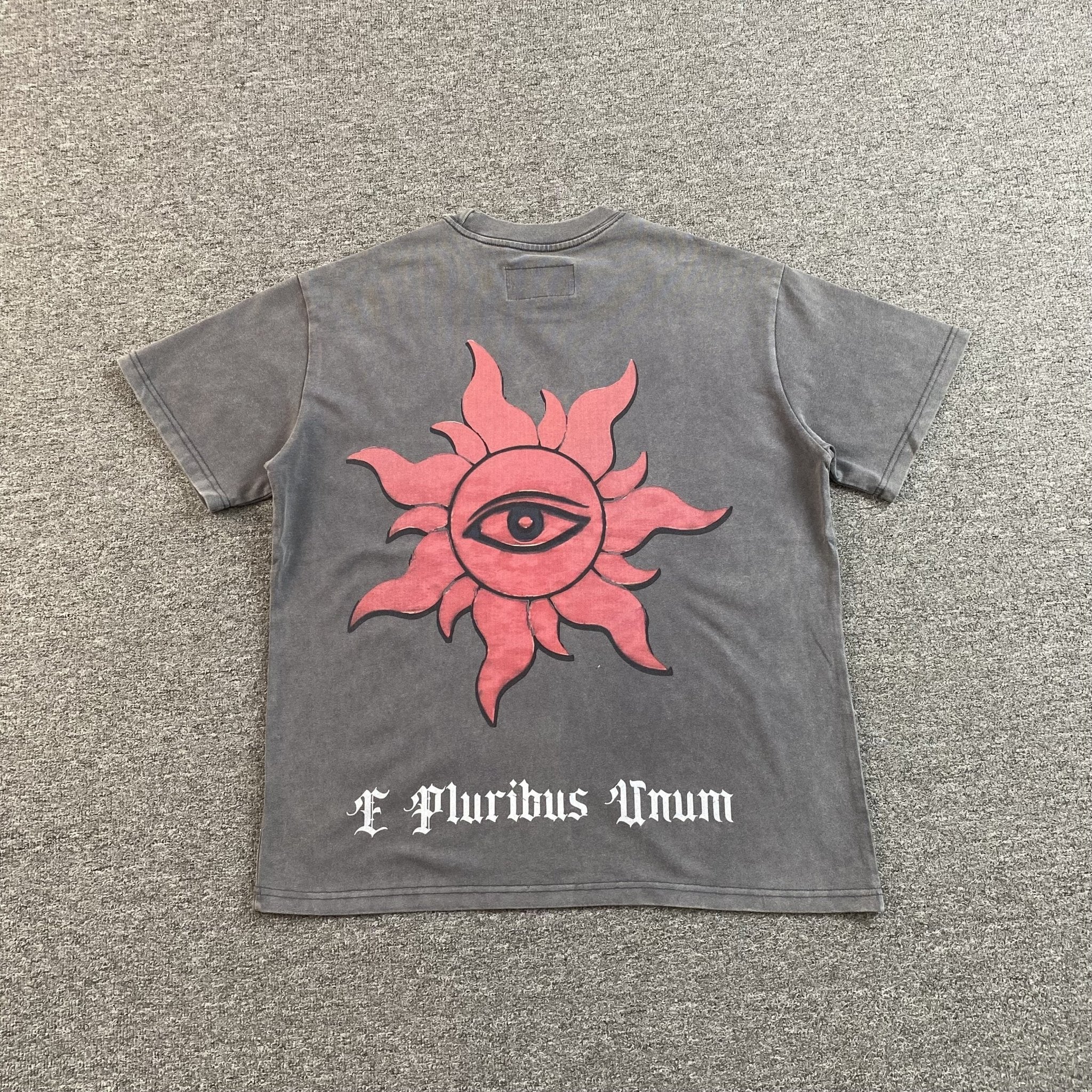 GODSPEED E PLURIBUS UNUM T - SHIRT WASHED GREY - netstar®