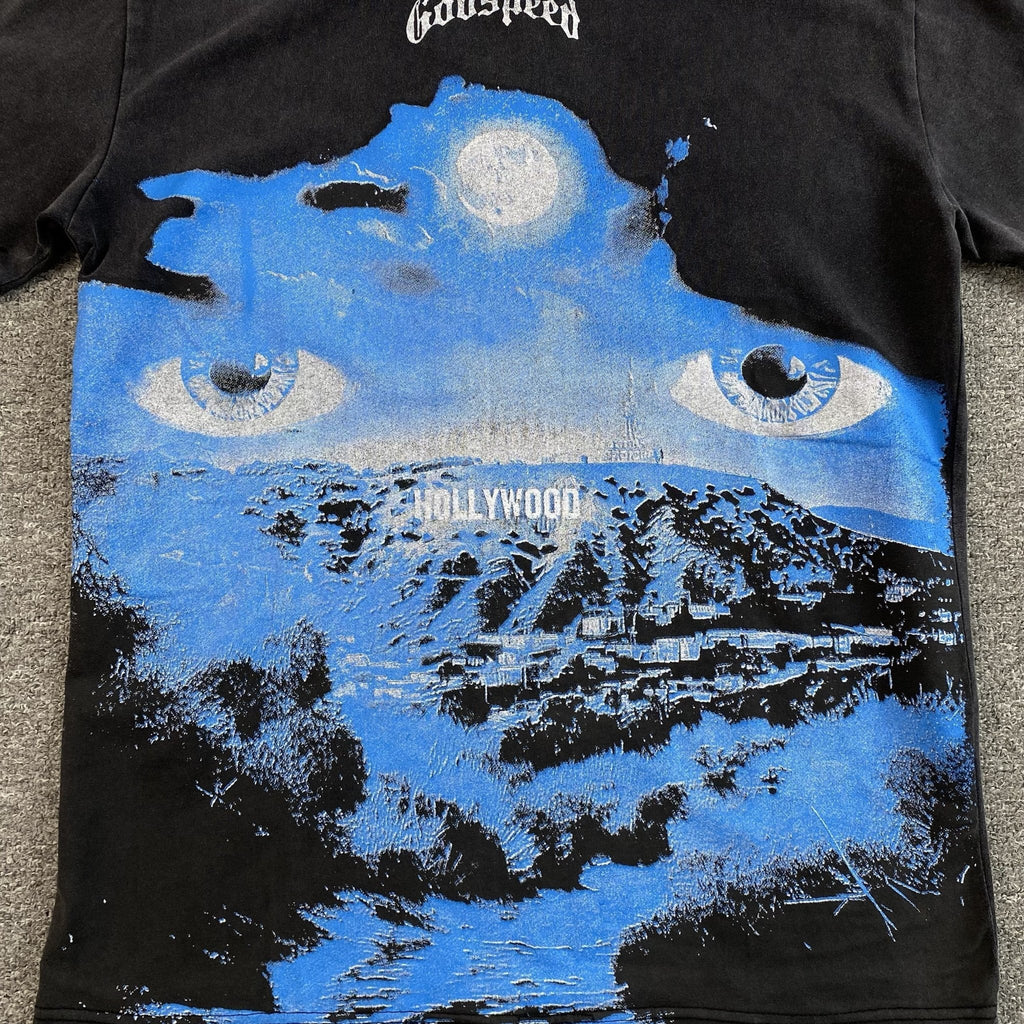 GODSPEED HILLS HAVE EYES T - SHIRT WASHED BLACK - netstar®