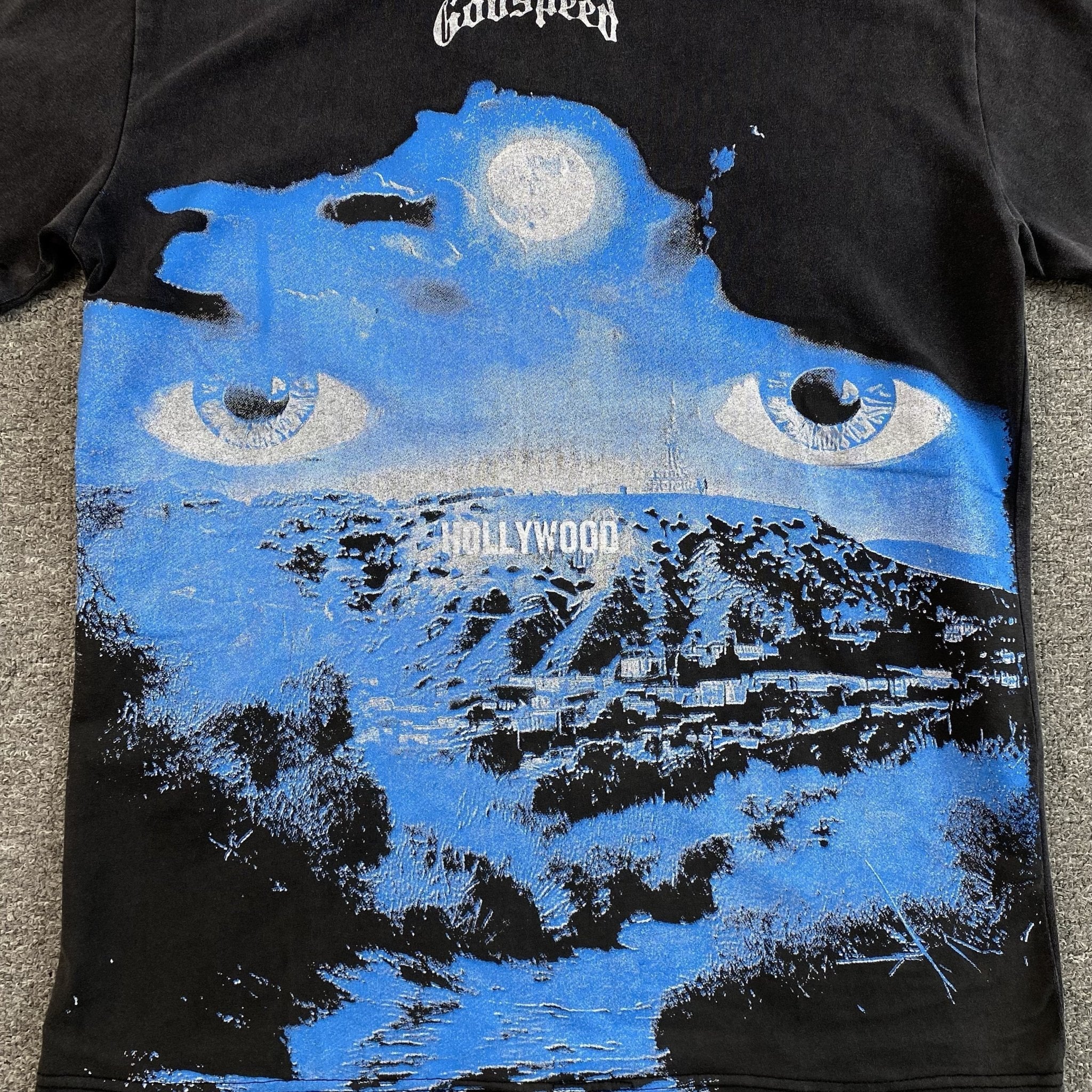GODSPEED HILLS HAVE EYES T - SHIRT WASHED BLACK - netstar®