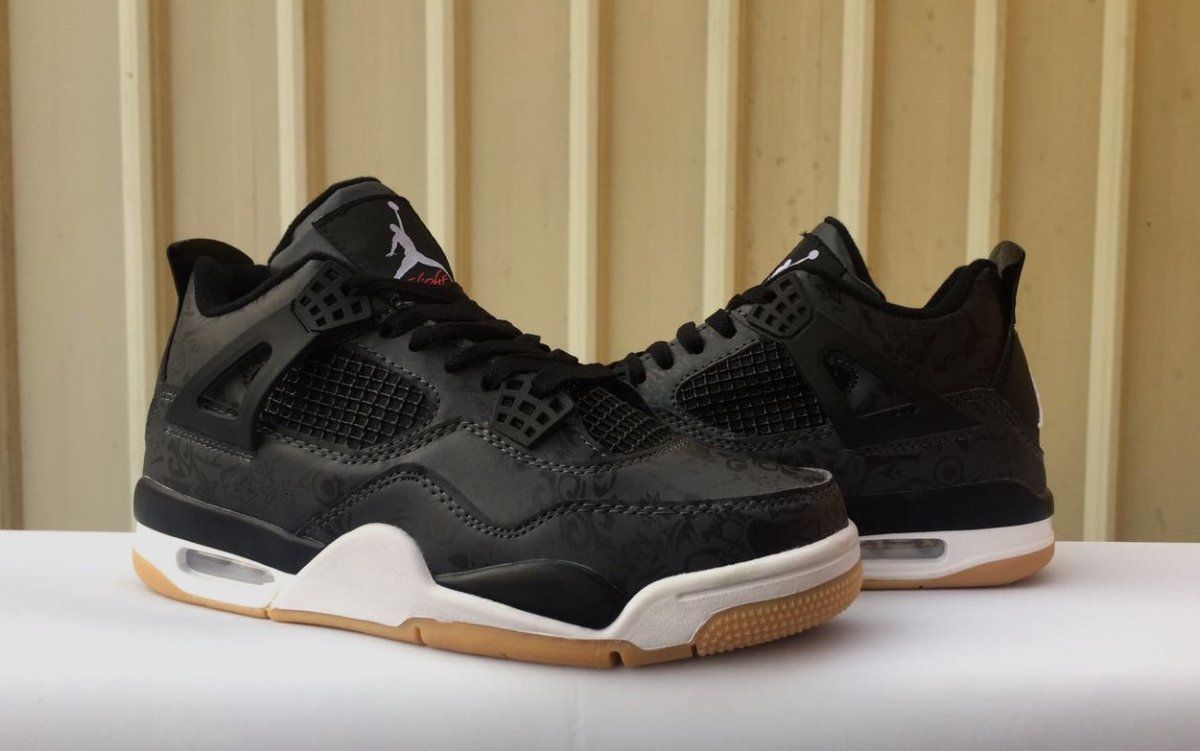 JORDAN 4 x LASER BLACK GUM - netstar