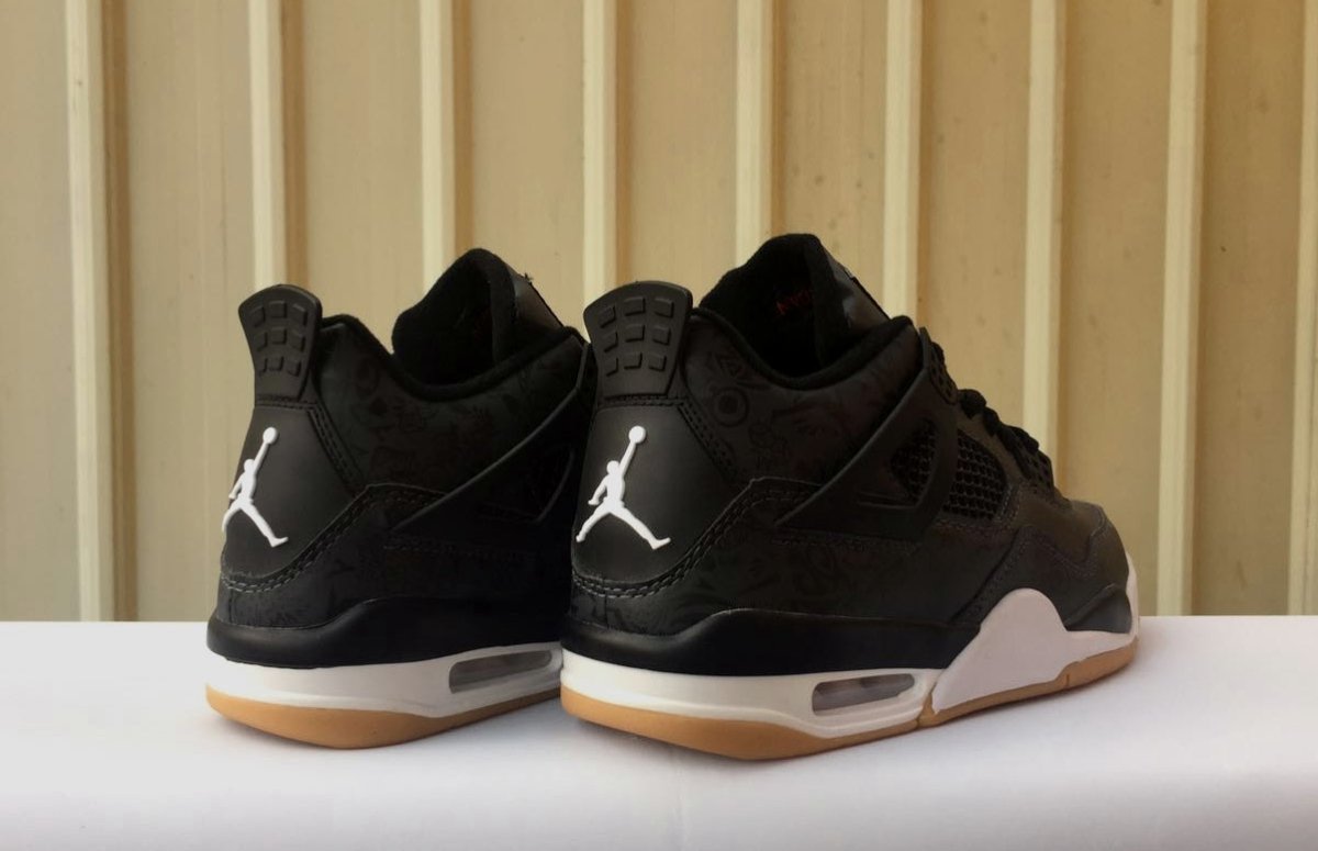 JORDAN 4 x LASER BLACK GUM - netstar