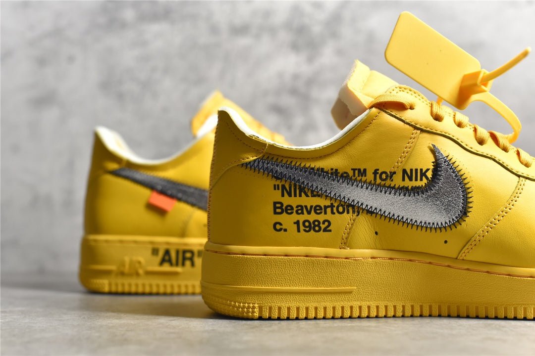 NIKE AIR FORCE 1 x OFF-WHITE ICA UNIVERSITY GOLD - netstar