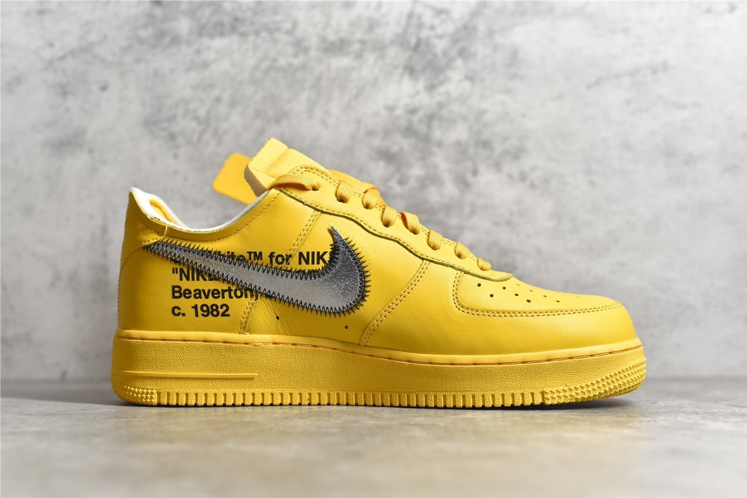 NIKE AIR FORCE 1 x OFF-WHITE ICA UNIVERSITY GOLD - netstar