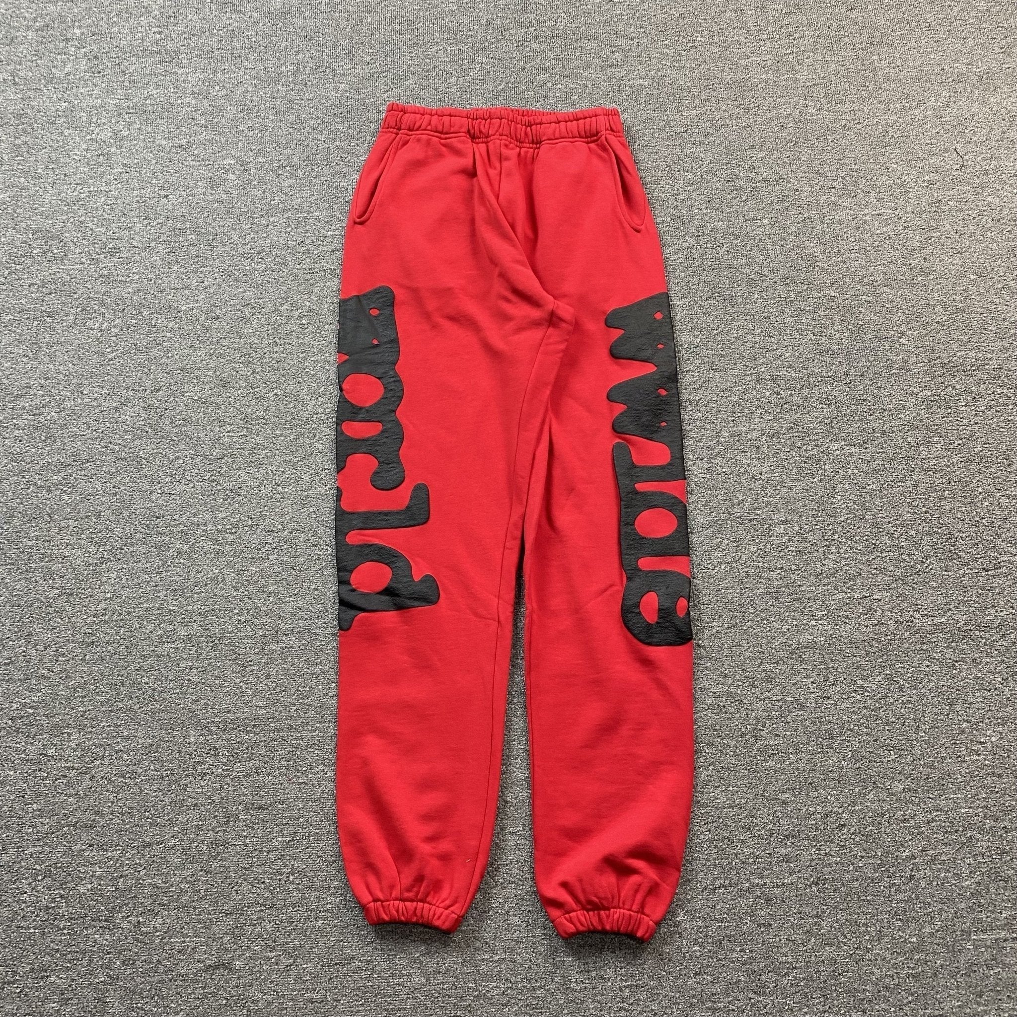 SP5DER BELUGA SWEATPANTS RED - netstar®
